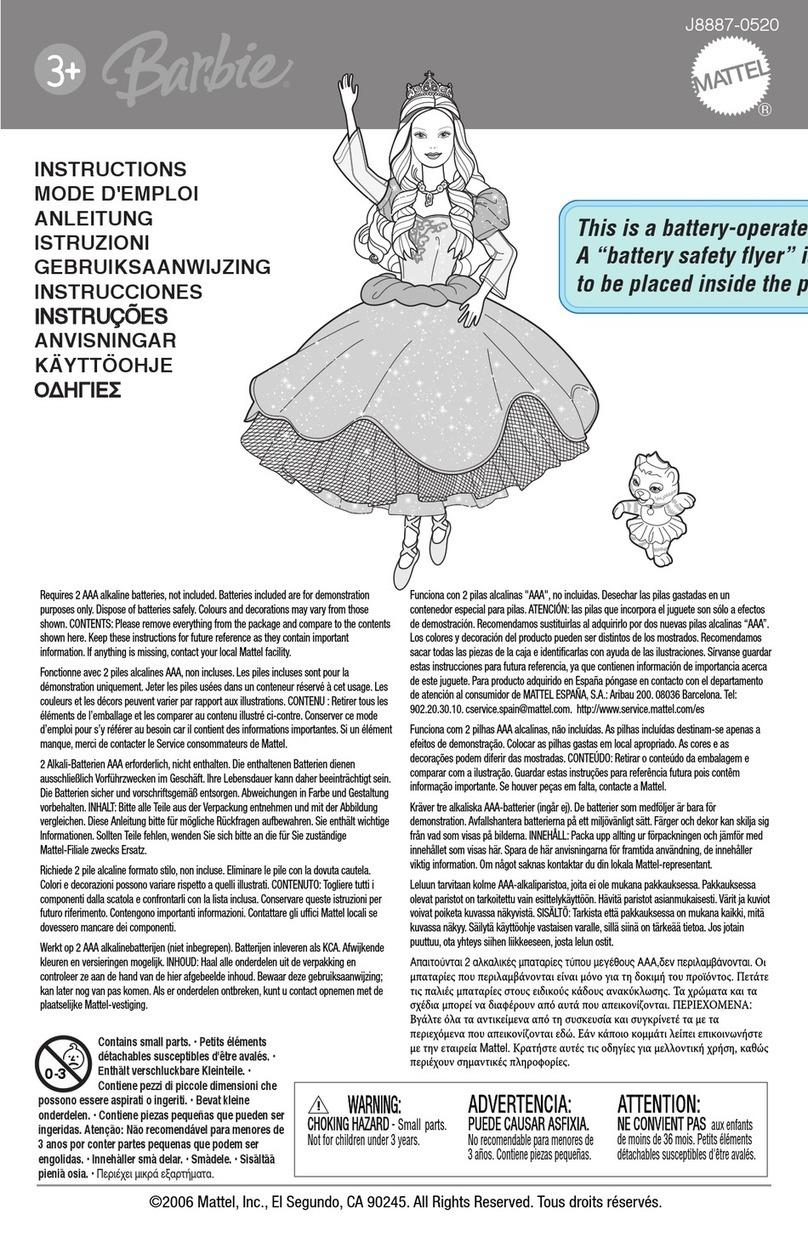 Mattel Barbie J8887-0520 User manual