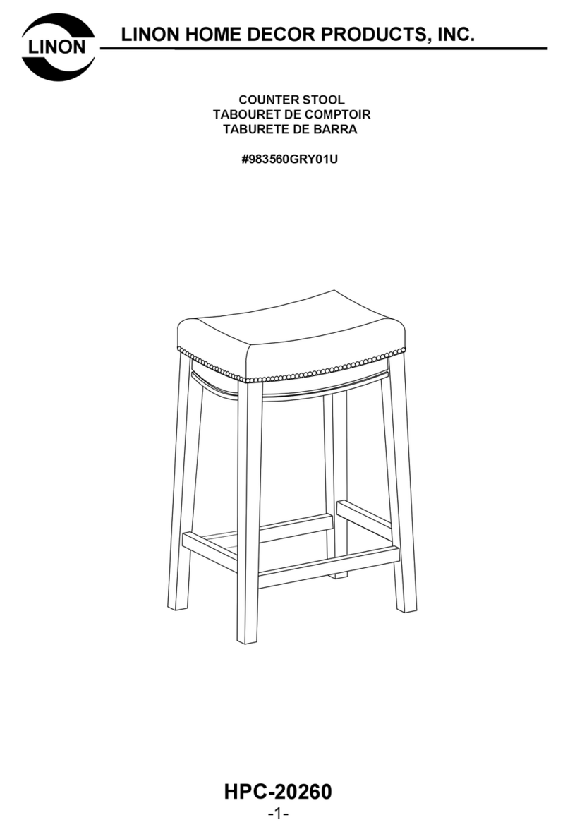 Linon 983560GRY01U User manual Linon 983560GRY01U User manual