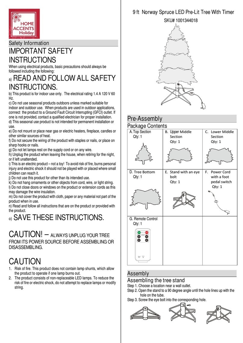 Home Accents Holiday 1001344018 manual