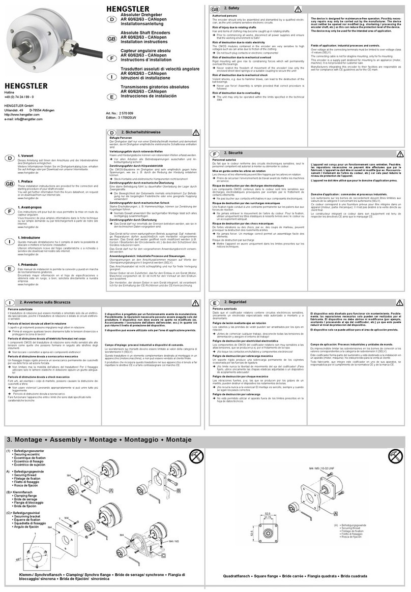 Hengstler ACURO AR 60 installation instructions