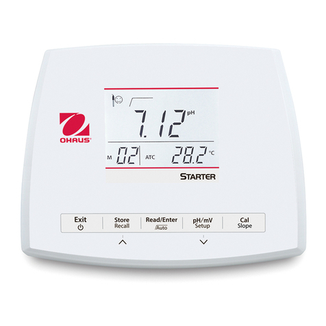 OHAUS STARTER 2200 instruction manual