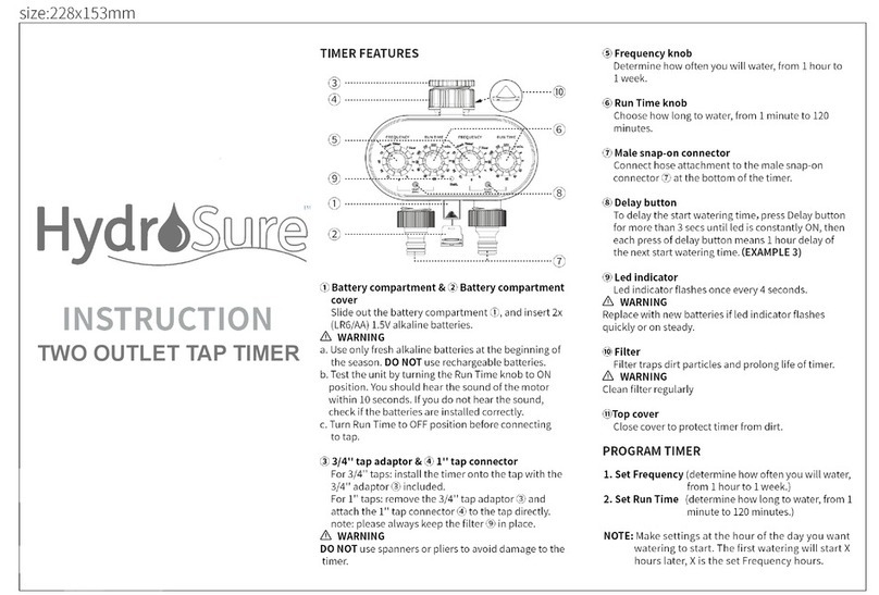 HydroSure YL21025 Instruction
