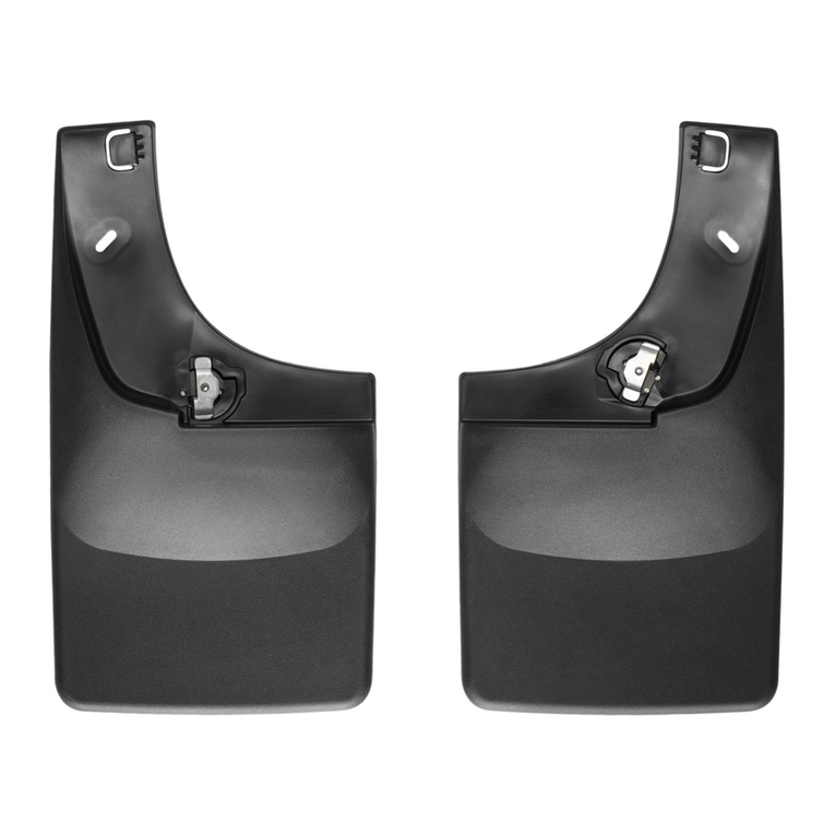 WeatherTech No-Drill MudFlap installation instructions
