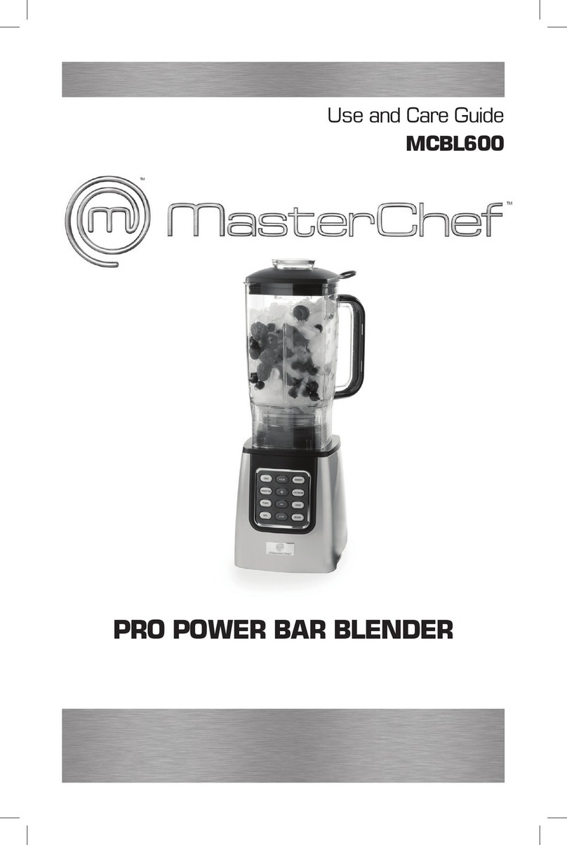MasterChef MCBL600 User manual MasterChef MCBL600 User manual