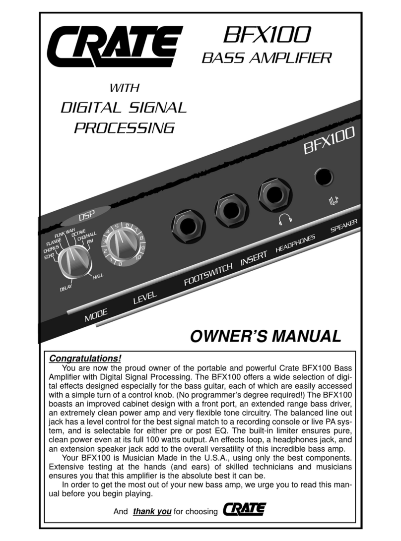 Crate BFX100 User manual