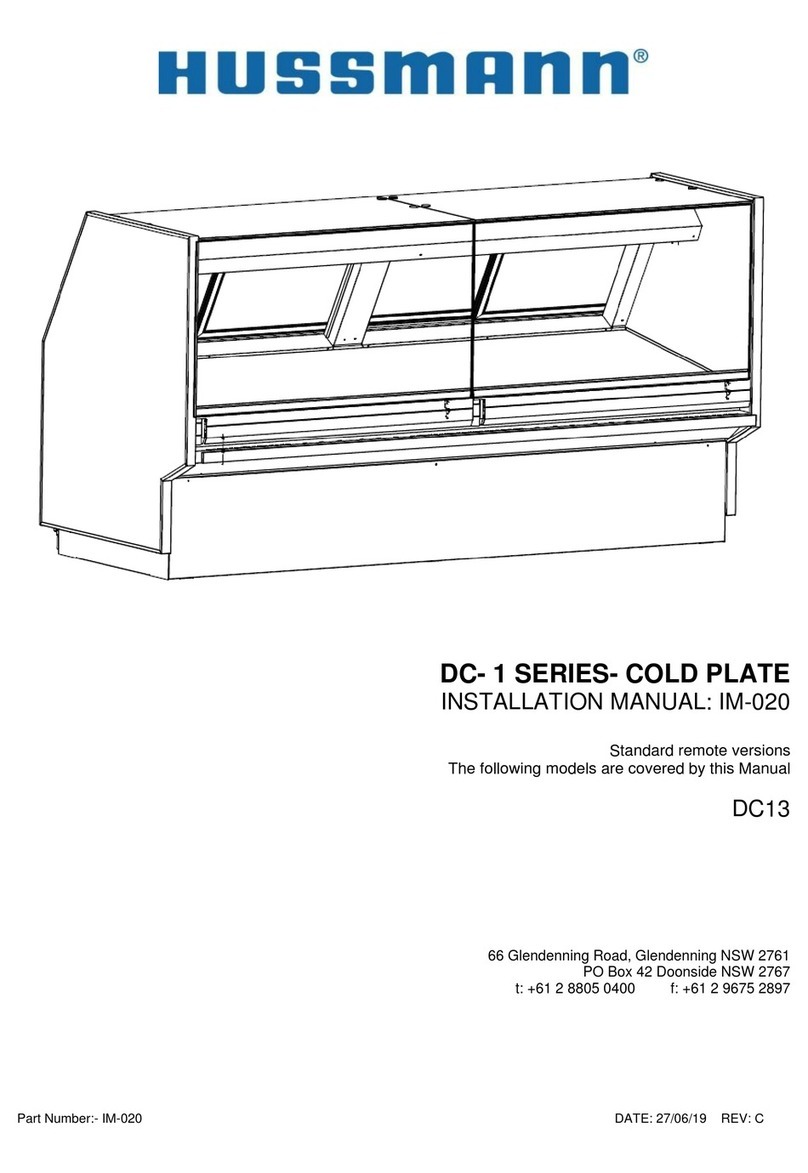 Hussmann DC-1 Series User manual