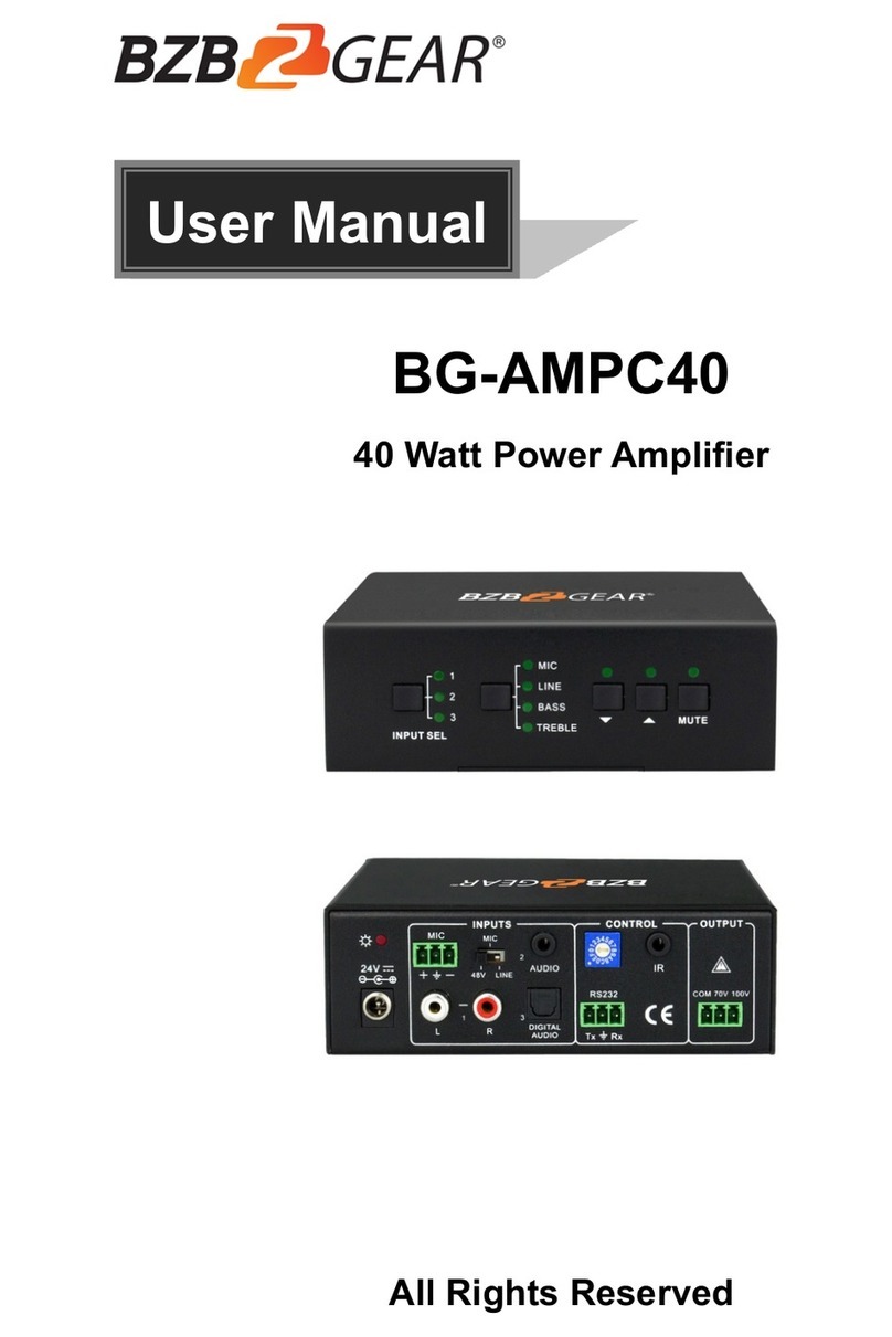 BZB Gear BG-AMPC40 User manual