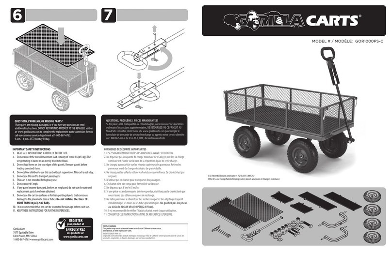 Gorilla Carts GOR1000PS-C User manual