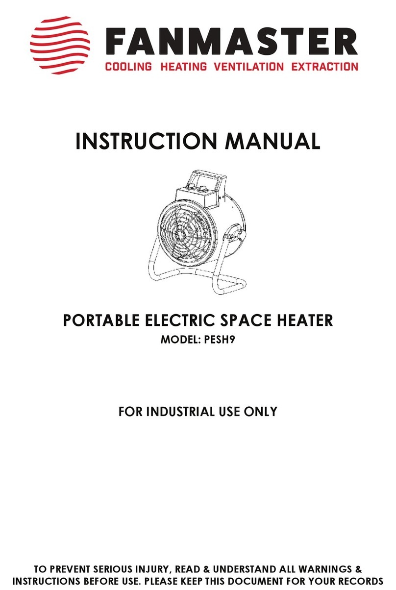 Fanmaster PESH9 User manual