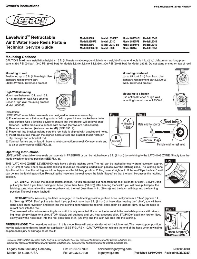legasy Levelwind L8305 User manual