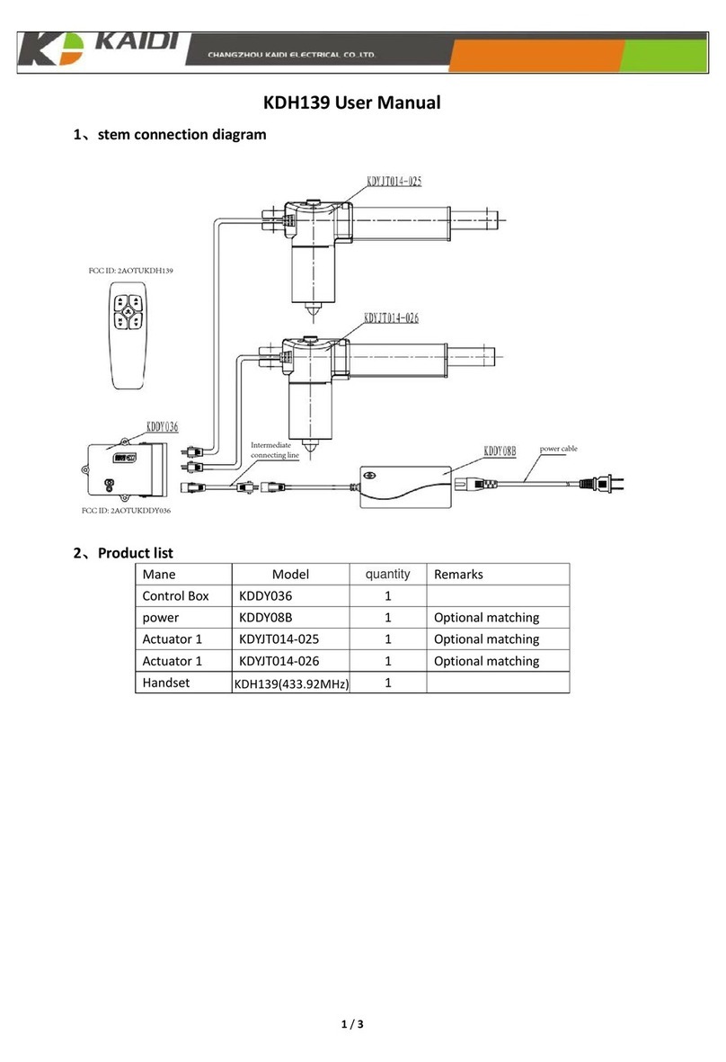 Kaidi KDH139 user manual Kaidi KDH139 user manual