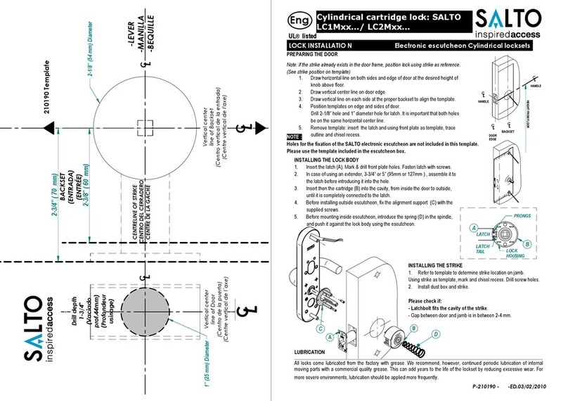 Salto LC1M Series User manual