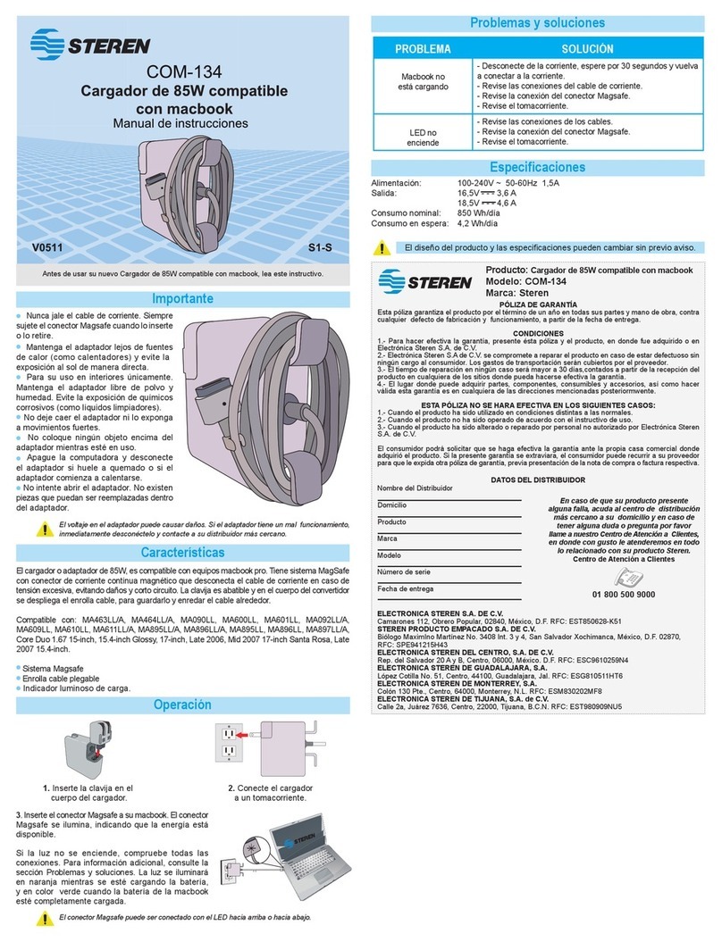 Steren COM-134 User manual