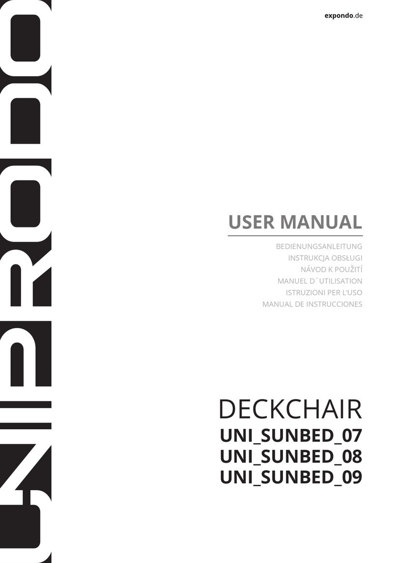 UNIPRODO UNI SUNBED 07 User manual