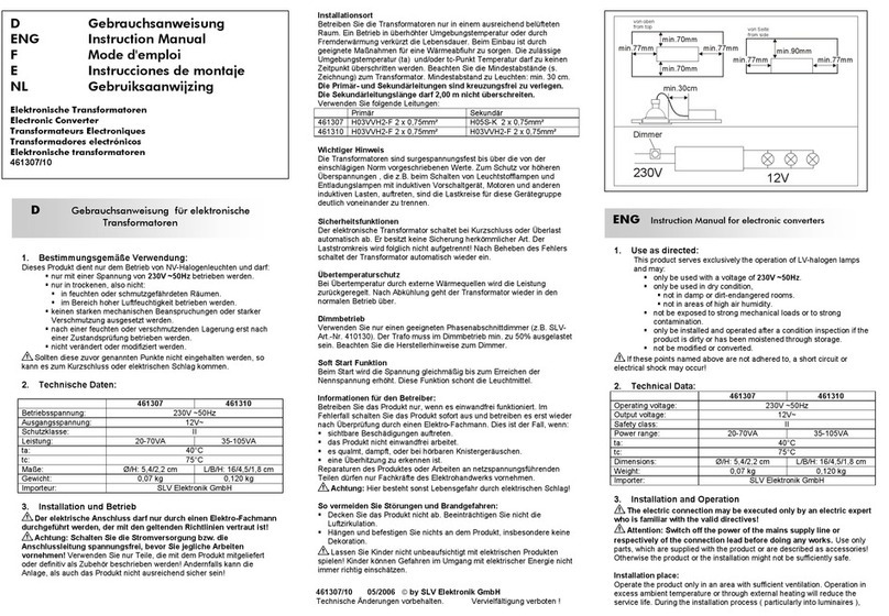 SLV Elektronik 461307 instruction manual
