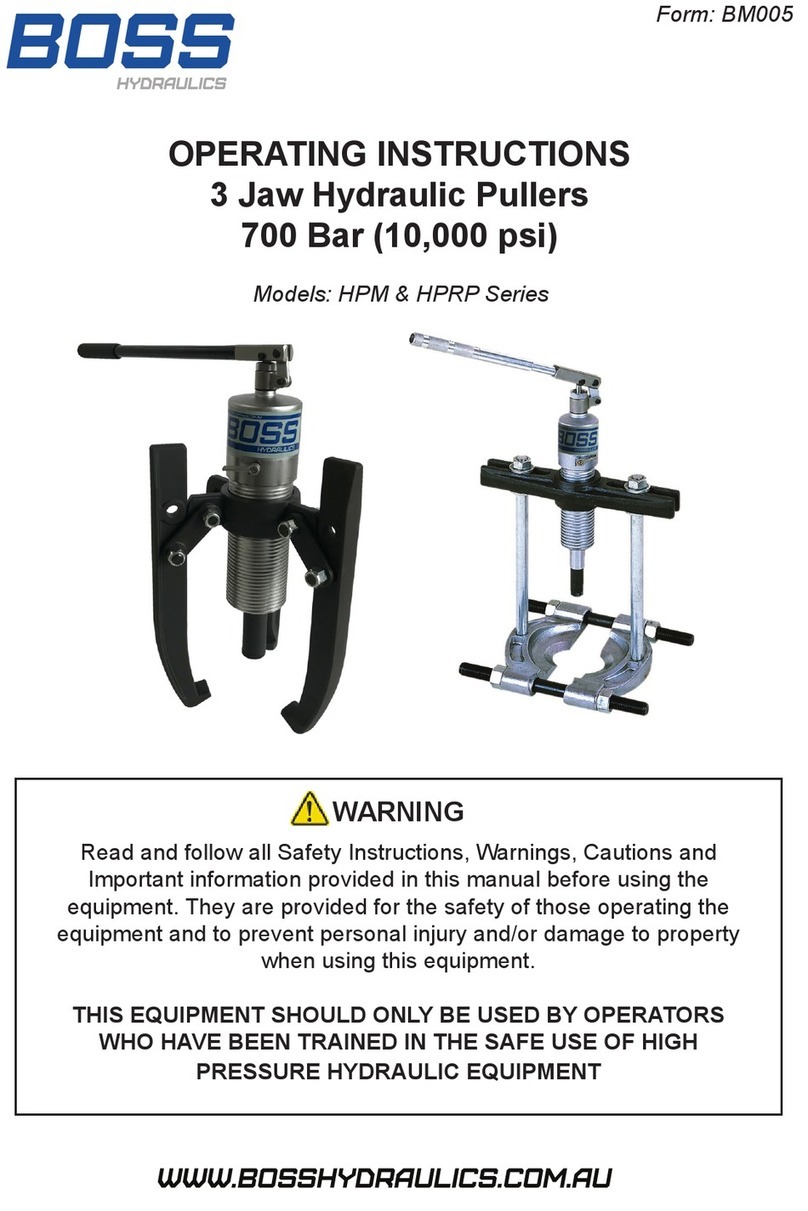 BOSSCO HPM Series operating instructions