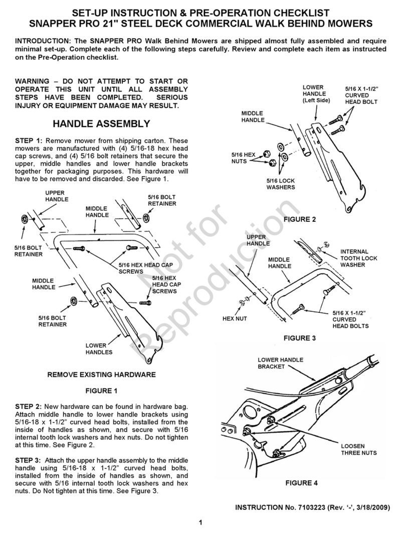 Snapper PRO Parts list manual