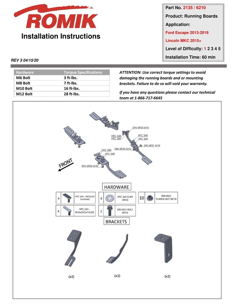 Romik 2135 installation instructions