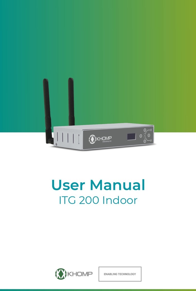 Khomp ITG 200Indoor user manual Khomp ITG 200Indoor user manual