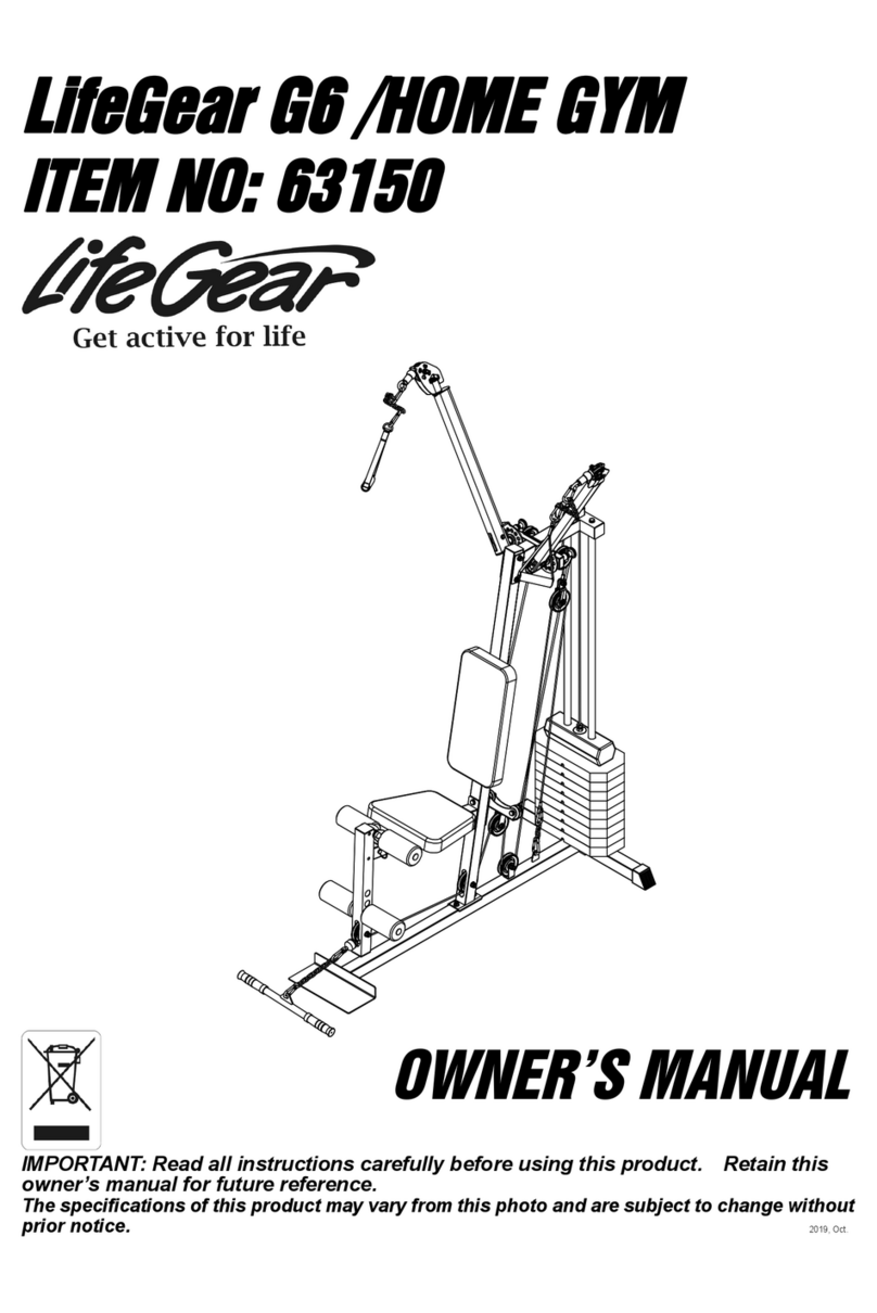 Life Gear 63150 User manual Life Gear 63150 User manual