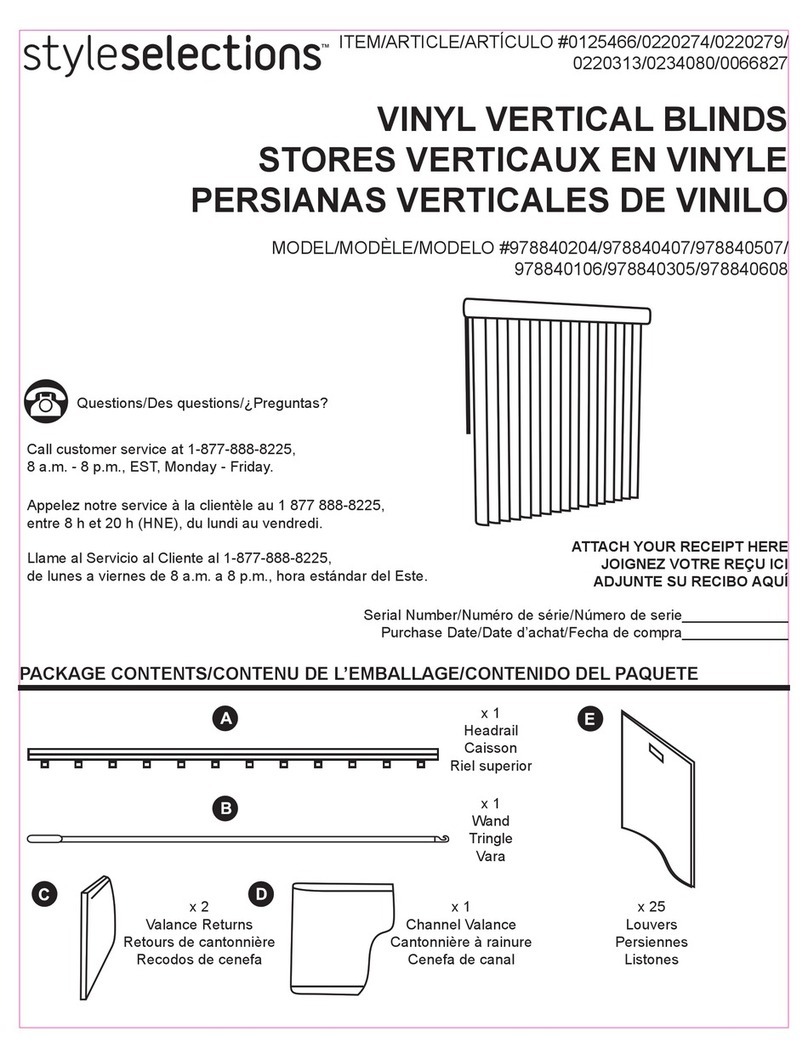 Style selections 978840204 Assembly instructions Style selections 978840204 Assembly instructions