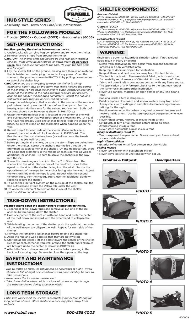 Frabill Frontier instructions