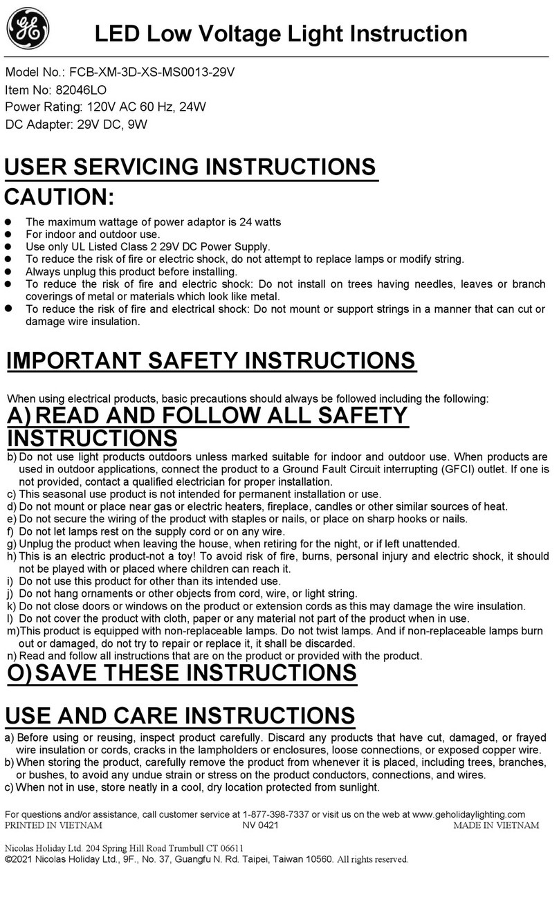 GE FCB-XM-3D-XS-MS0013-29V User manual