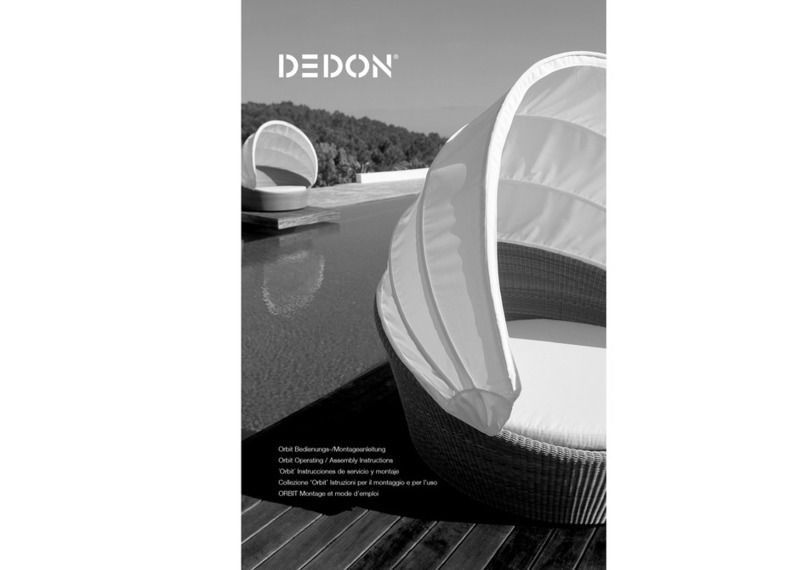 DEDON Orbit Operating & assembly instructions