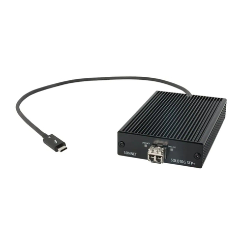 Sonnet Solo10G SFP+ Thunderbolt 3 Edition User manual