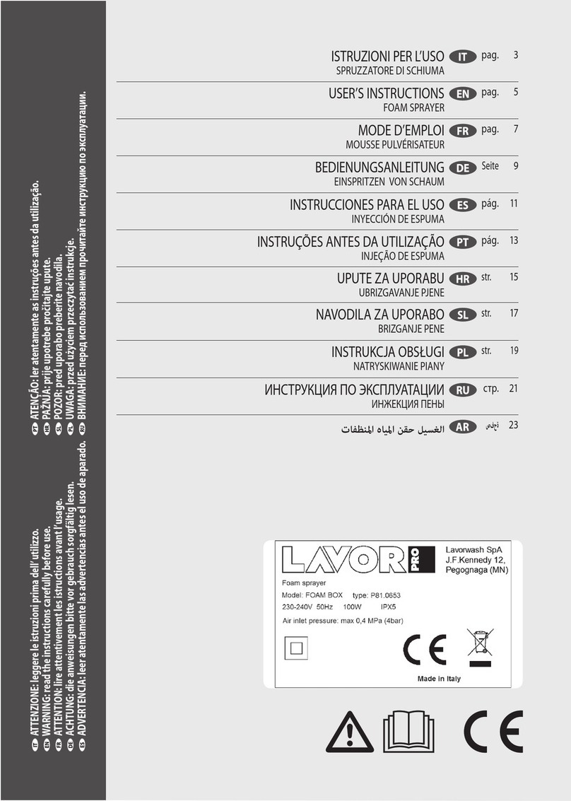 LavorPro FOAM BOX User instructions
