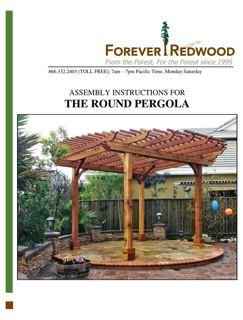 Forever Redwood THE ROUND PERGOLA User manual