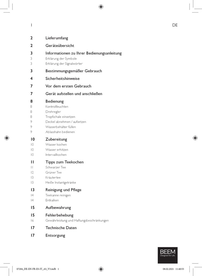 Beem S3.8.4 manual