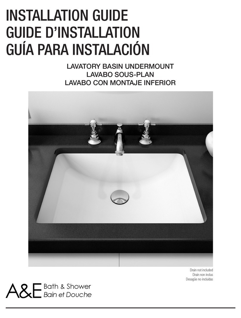 A&E Bath and Shower Fusion 200020 installation guide A&E Bath and Shower Fusion 200020 installation guide