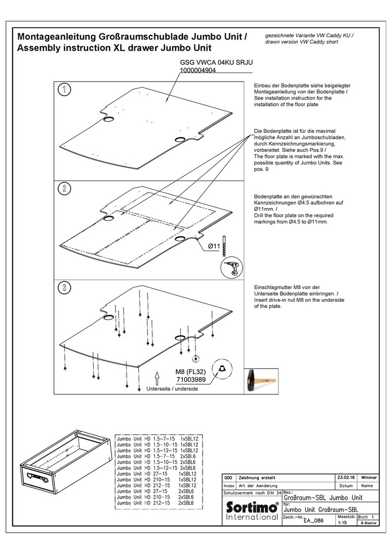 Sortimo Jumbo Unit Assembly instruction