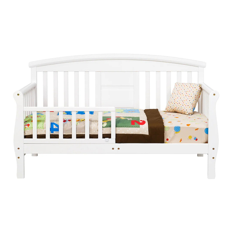 DaVinci Elizabeth II Convertible Toddler Bed 0810 Assembly instructions