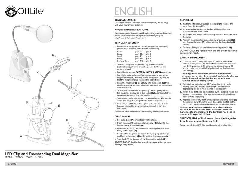 OttLite 19047C quick start guide