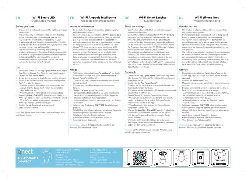 QNect QN-WB07 Specification sheet