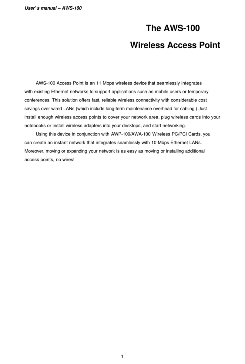 Aruba AWS-100 user manual
