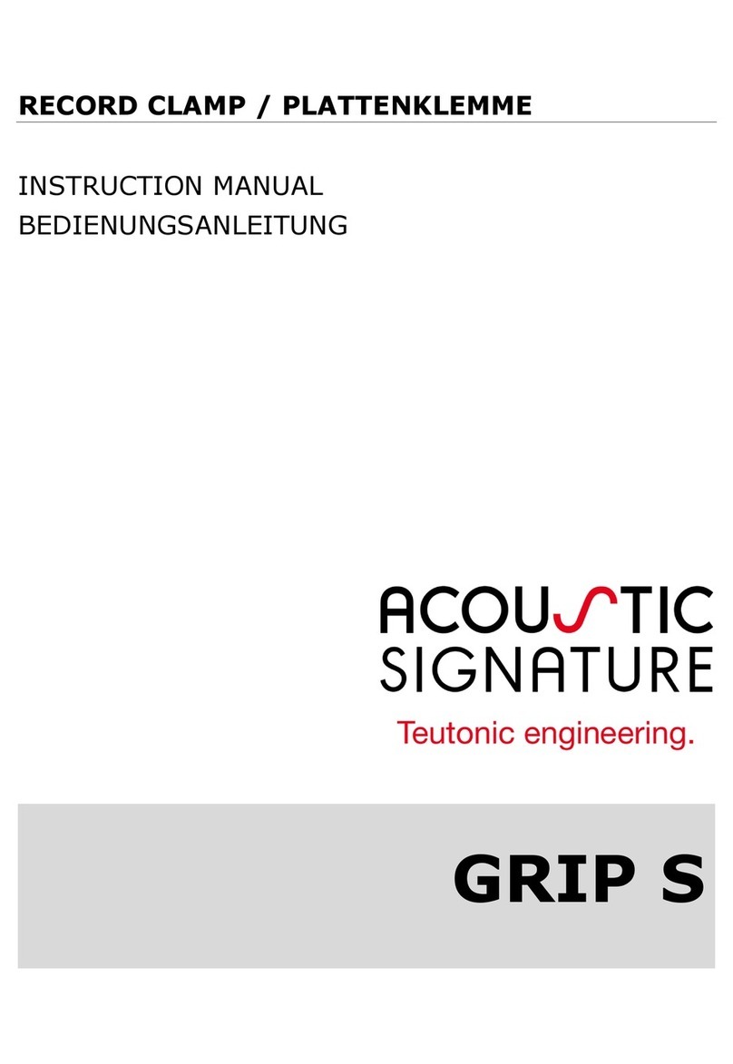 Acoustic Signature GRIP S instruction manual