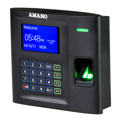 Amano MTX-30F Installation & operation guide