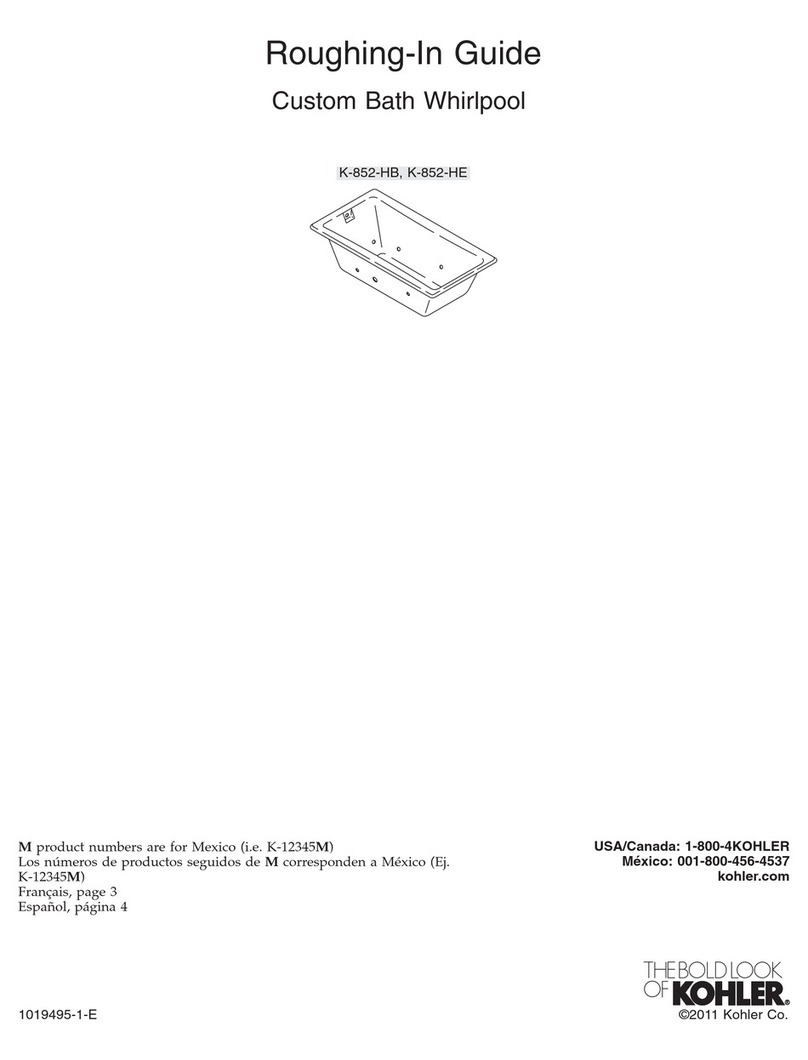 Kohler K-852-HB Quick start guide