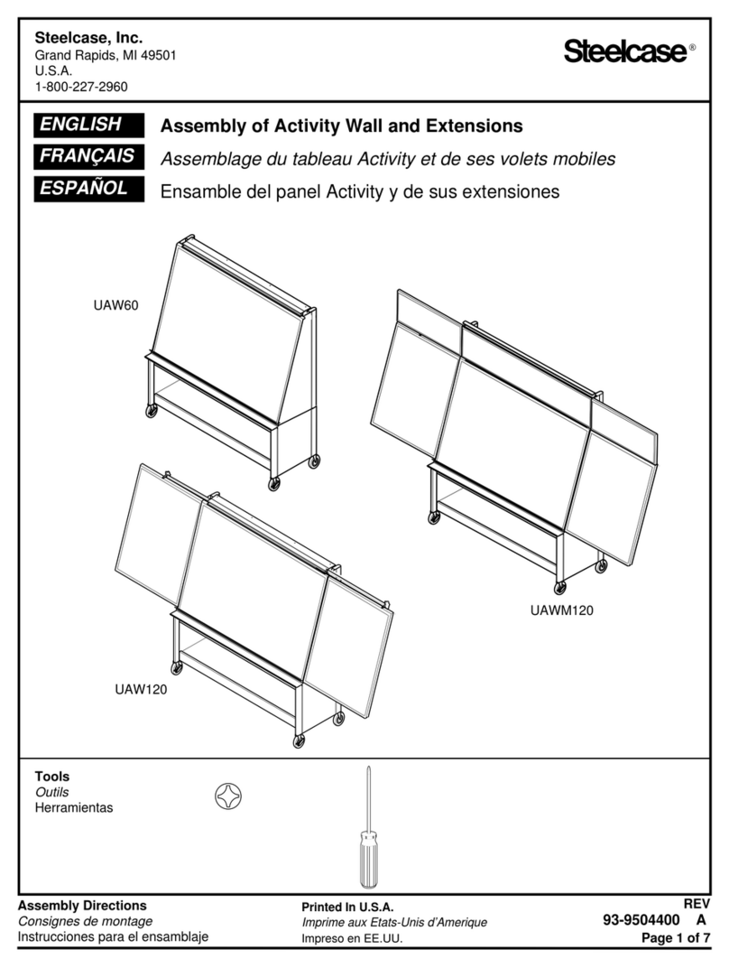 Steelcase UAW60 User manual