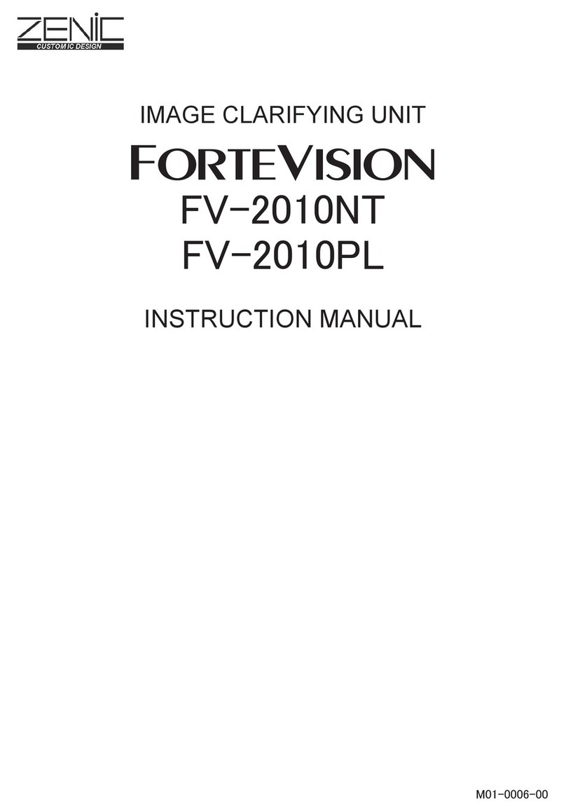 ZENIC ForteVision FV-2010NT instruction manual