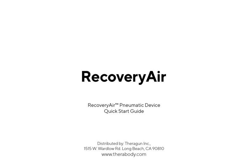 THERAGUN RecoveryAir quick start guide