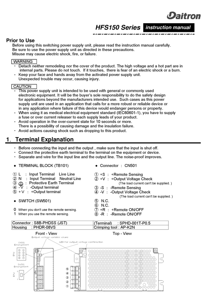Daitron HFS150 Series instruction manual