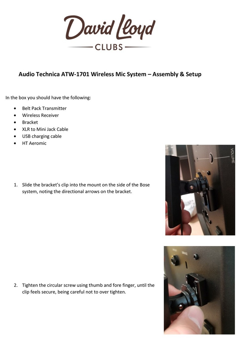 Audio Technica ATW-1701 Manual