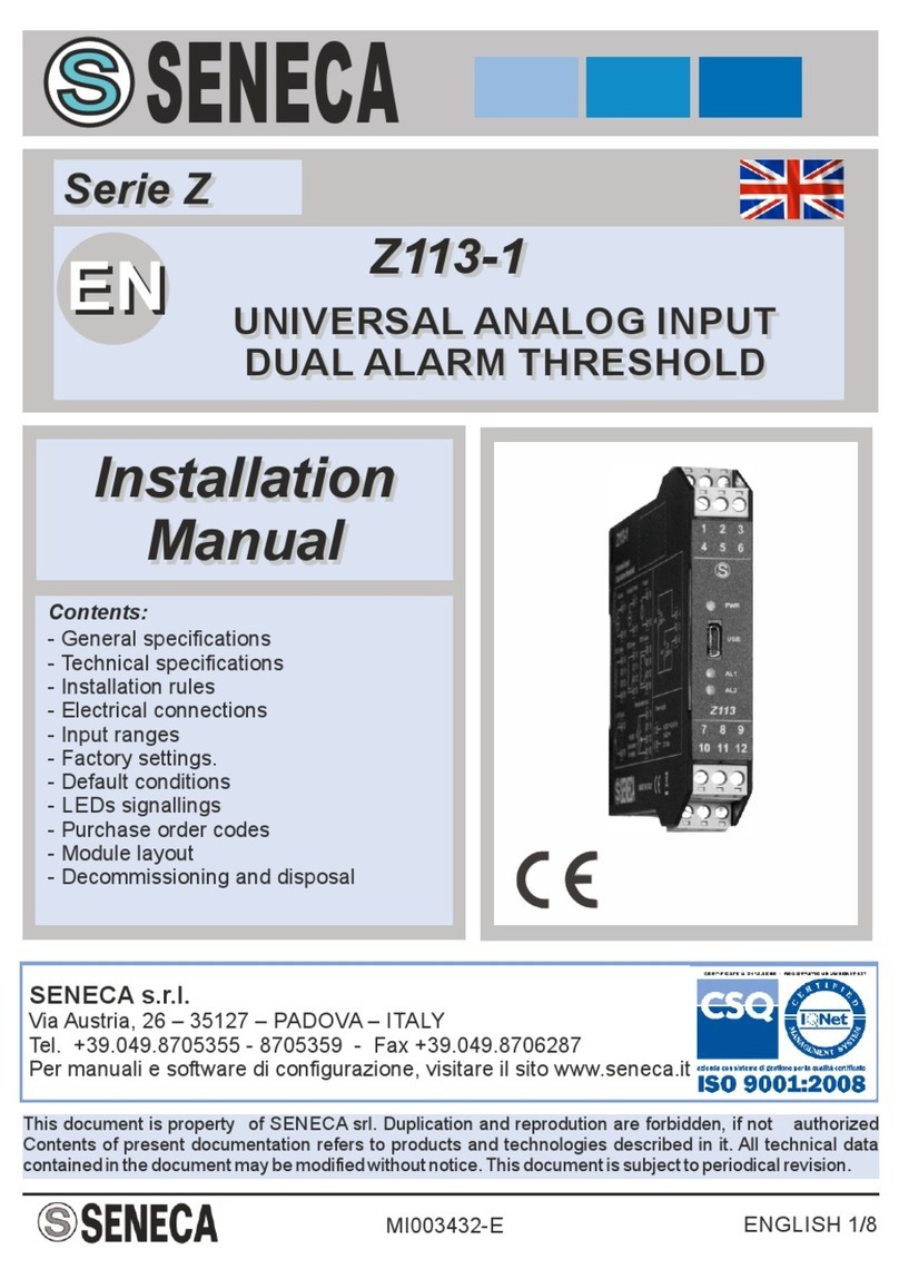 Seneca Z Series installation manual