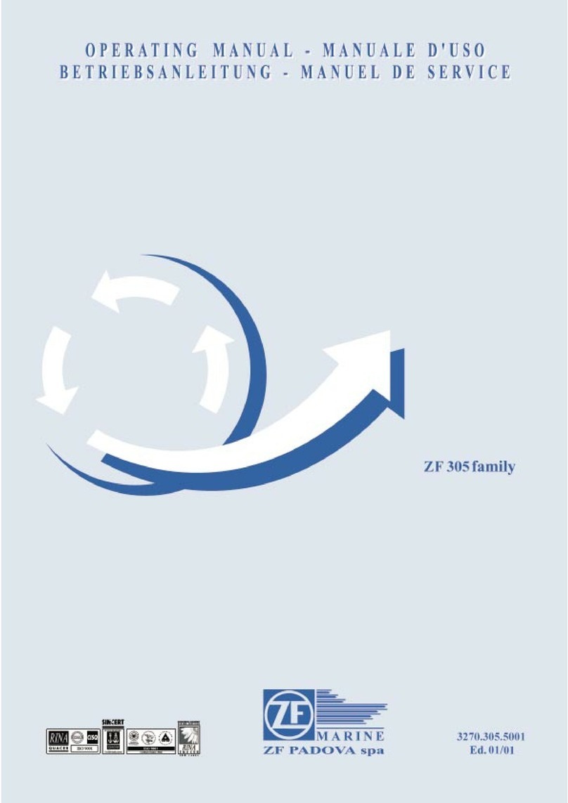 ZF Marine ZF 305 Series operating manual