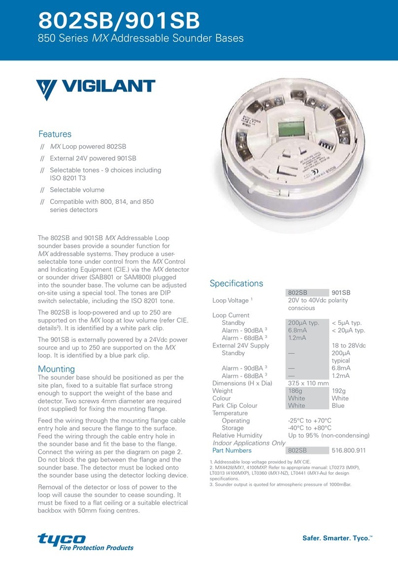 Vigilant 850 Series quick start guide