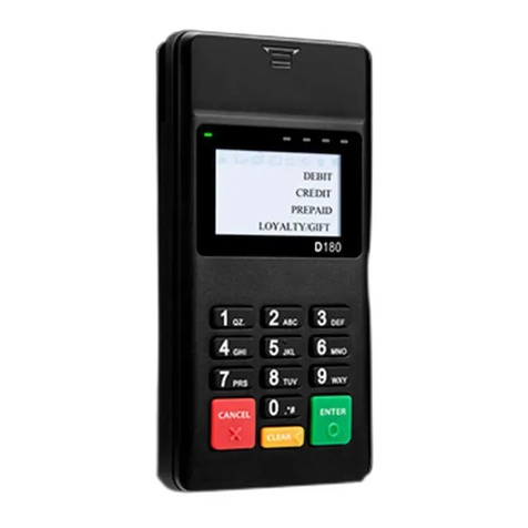 Pax Technology D180 quick start guide Pax Technology D180 quick start guide